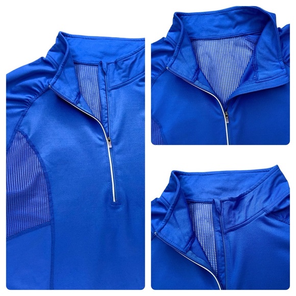 FRUIT OF THE LOOM ACTIVE MESH SEMI-FITTED ZIP RUNNING TOP NWT - 1X - Picture 6 of 13